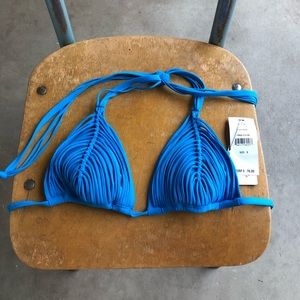 NWT PILYQ Isla Tri bikini top